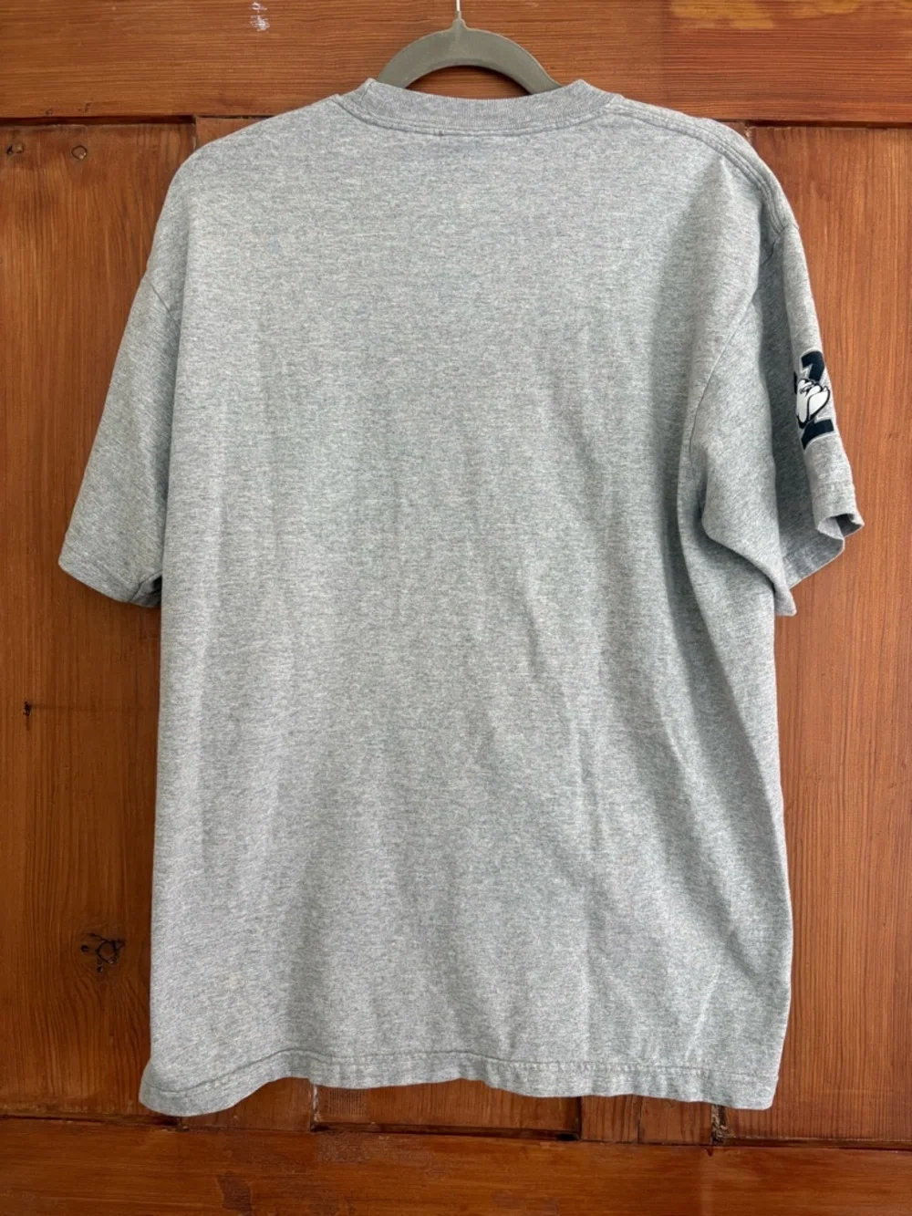 Champion Gray Yale Crew Short Sleeve Graphic Tee Large - Picture 5 of 8